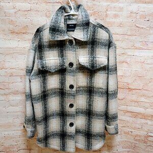 Bershka Oversize Plaid Jacket Size XS/S